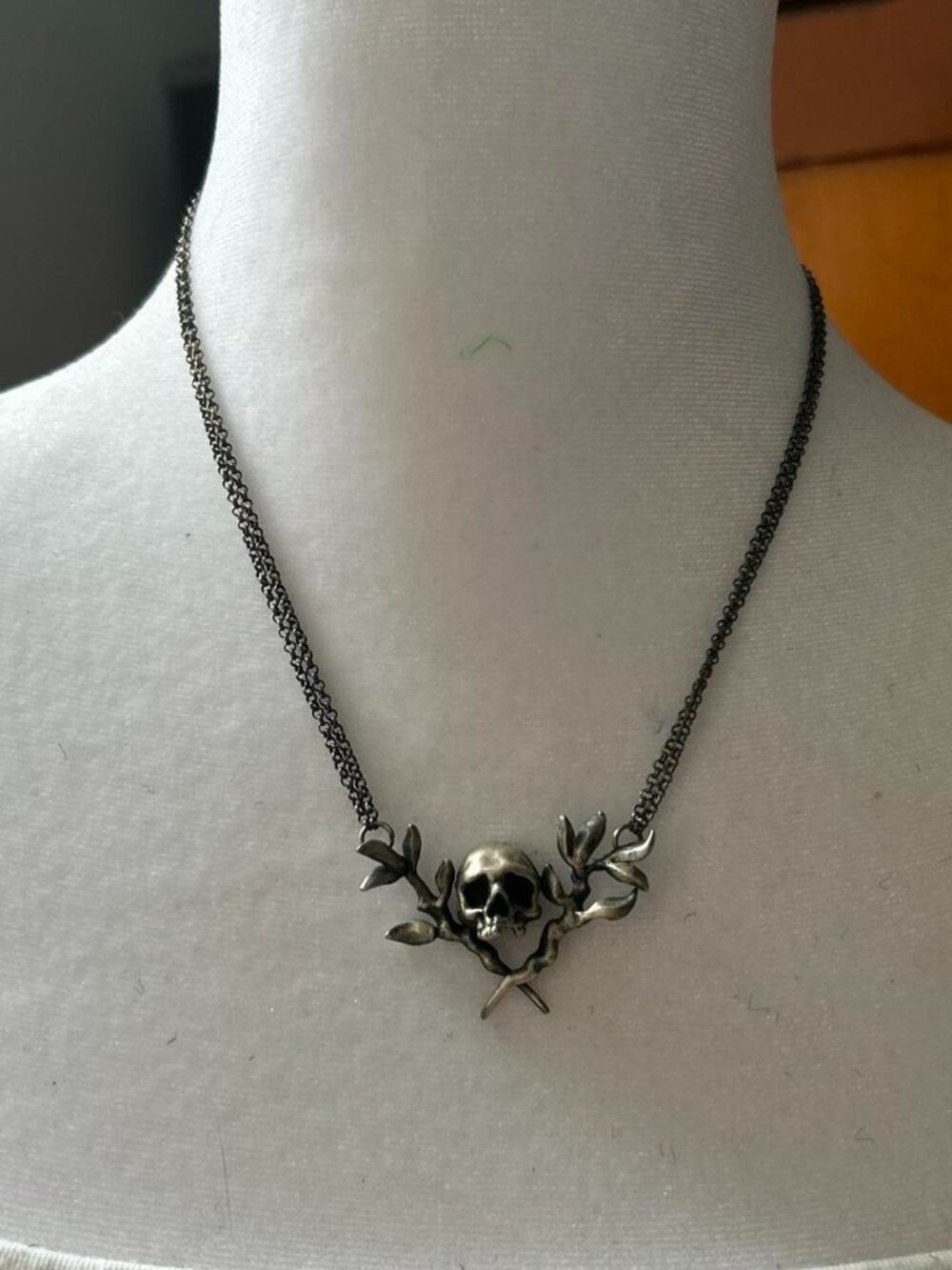 Arcane Obscura Memento Mori Sterling Silver Necklace